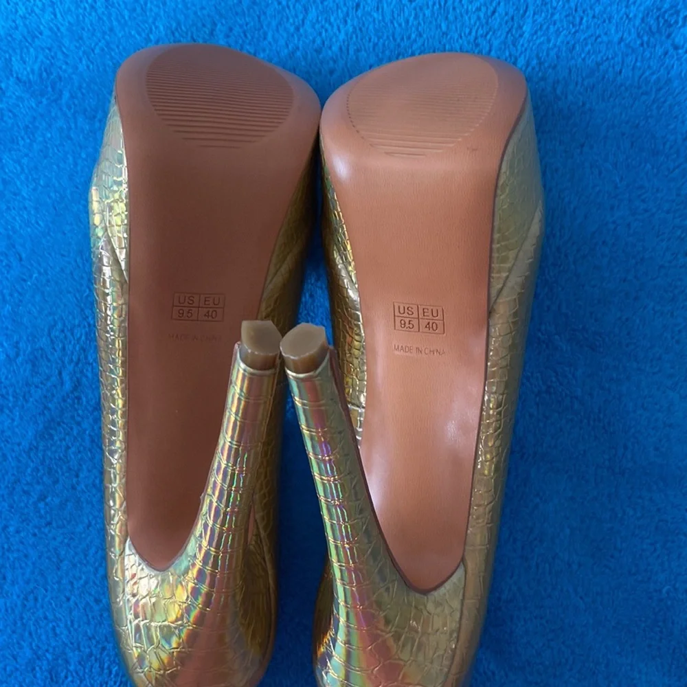 WONSI Peep toe platform pumps - Picture 4 of 5